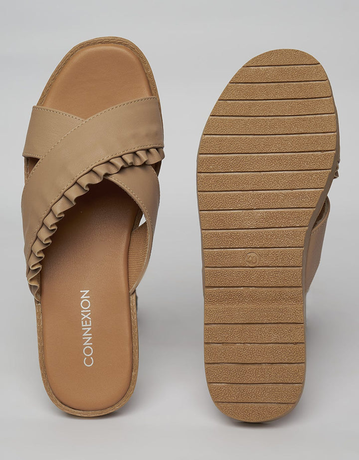 Connexion Slipper Sandals Cross Strap