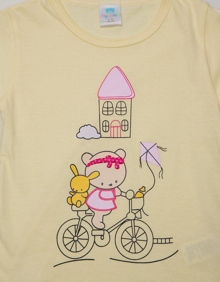 Pipiniko Short Sleeve T-Shirt Bear Sepeda