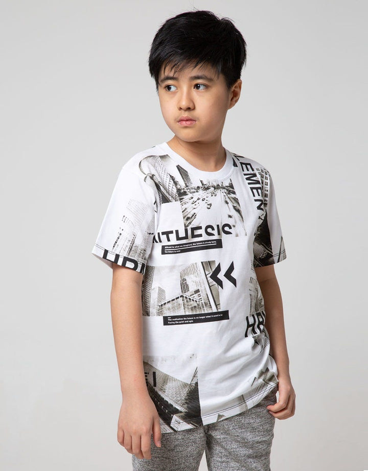 Nevada Kids Short Sleeve T-Shirt Fullprint City
