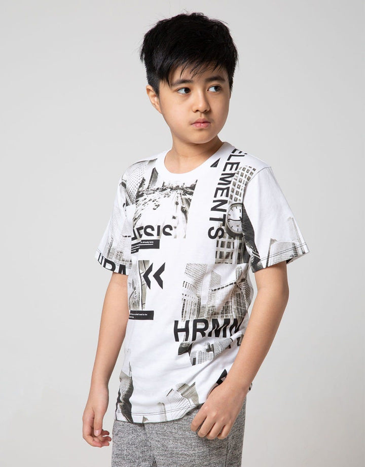 Nevada Kids Short Sleeve T-Shirt Fullprint City