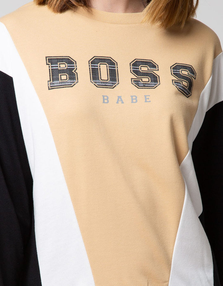 Nevada Long Sleeve SweaT-Shirt Boss Babe