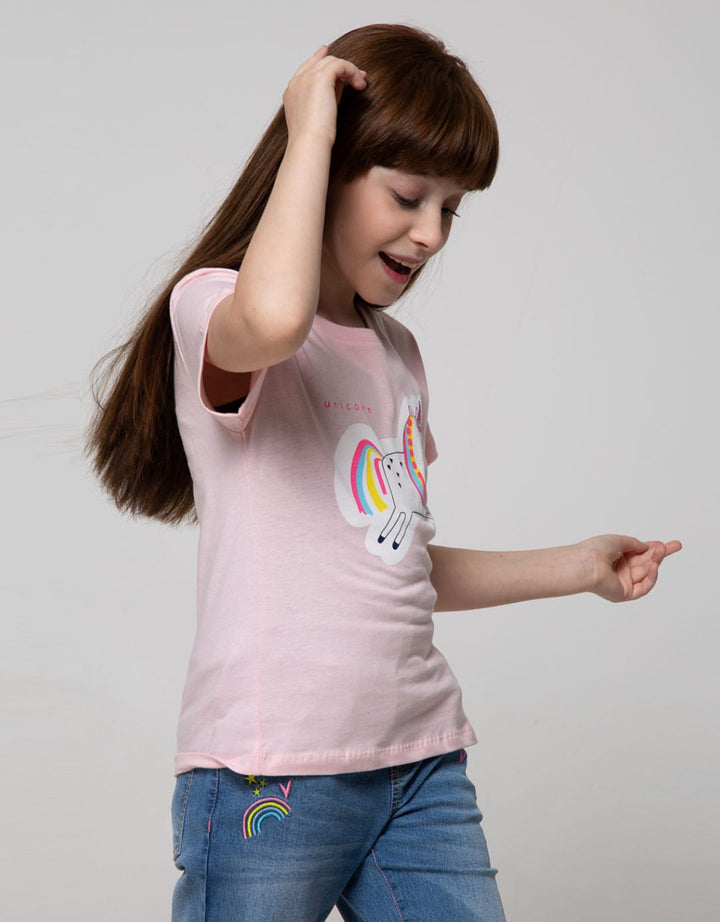Little M Short Sleeve T-shirt 2Pack Unicorn