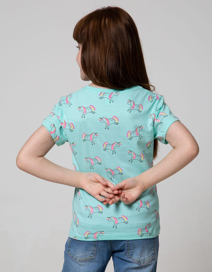 Little M Short Sleeve T-shirt 2Pack Unicorn