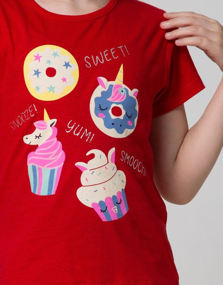 Little M Short Sleeve T-shirt Kids Food Corn