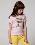 Little M Short Sleeve T-shirt Kids Word