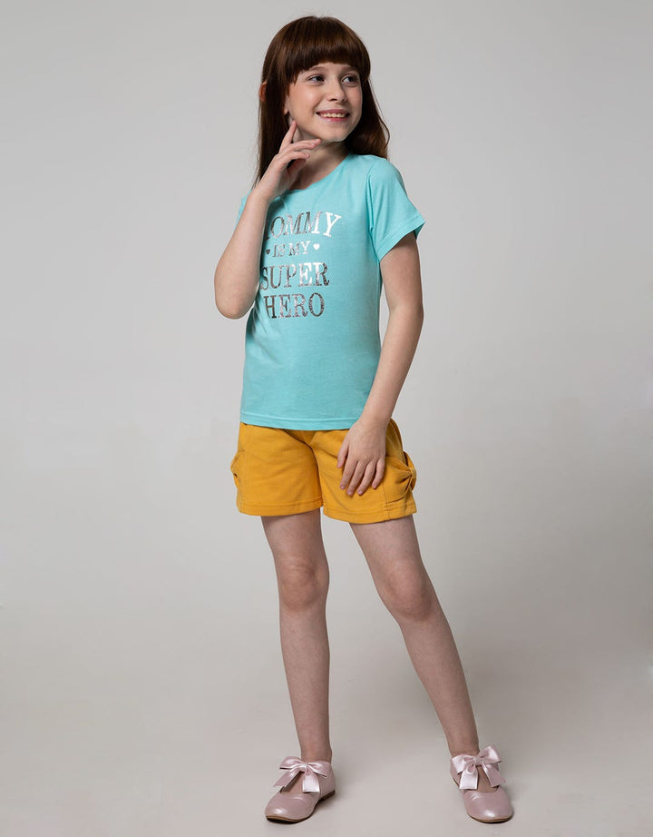 Little M Short Sleeve T-shirt Kids Word