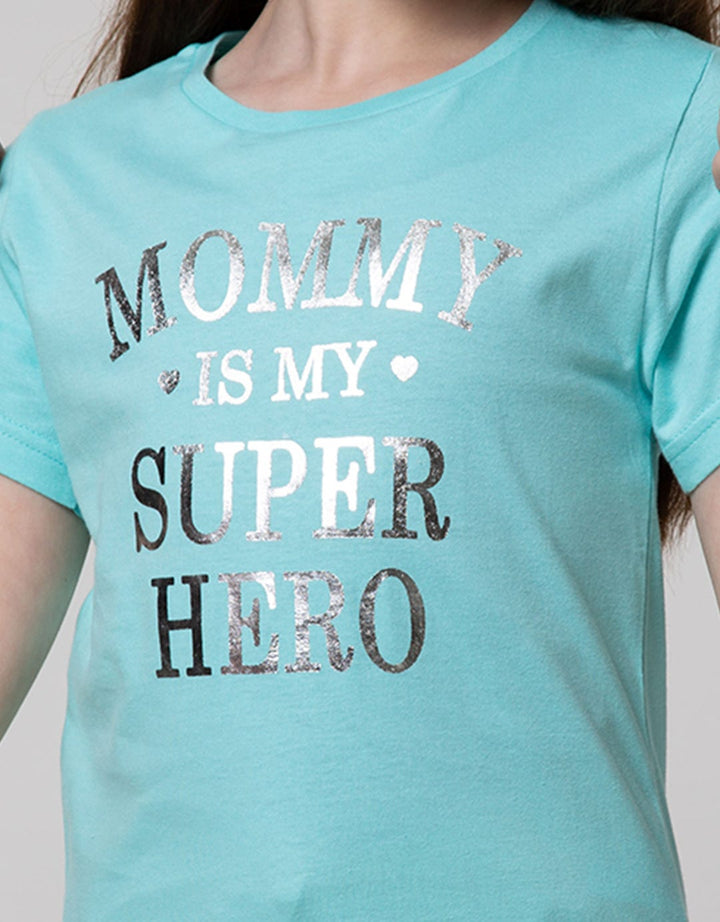 Little M Short Sleeve T-shirt Kids Word