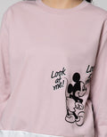 Disney Sweatshirt Oishiri Kawaii Mickey Minnie Look At