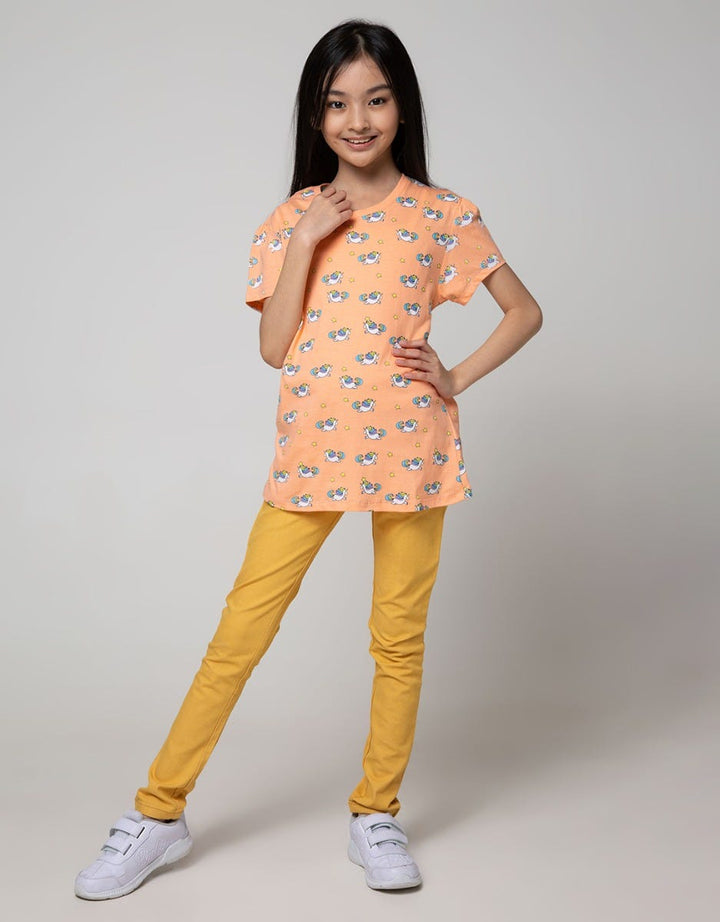 Aero Kids Short Sleeve T-Shirt Kindergarten Multipack Unicorn1 Peppermint-Salmon