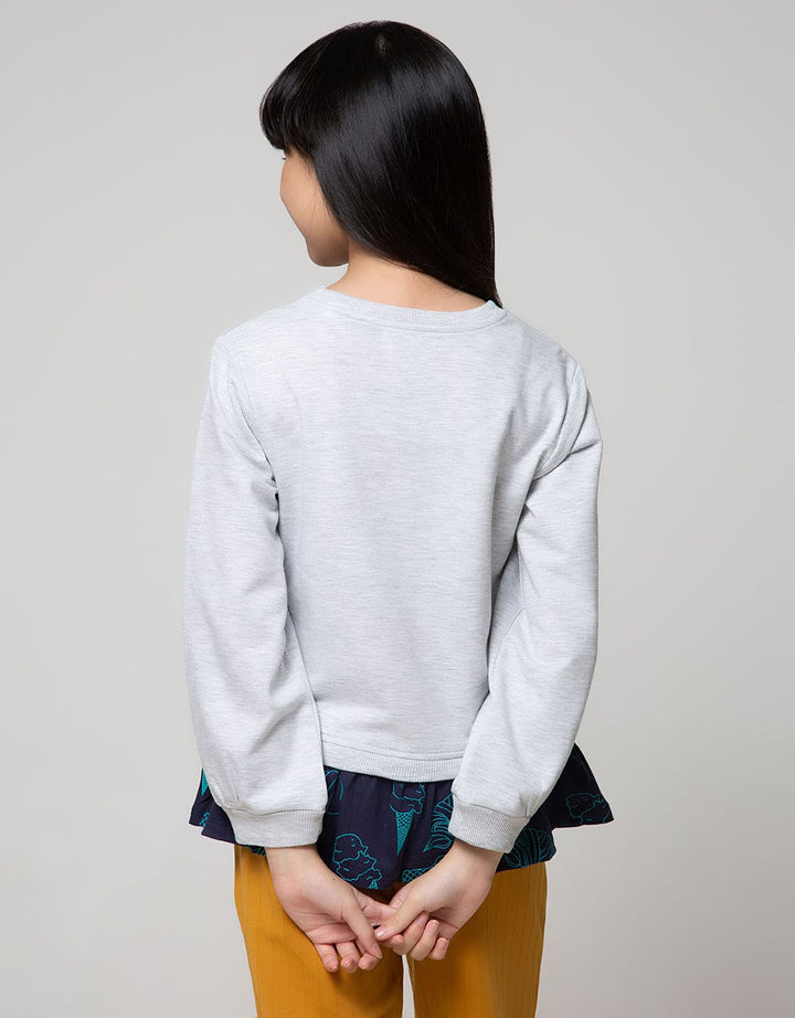 Aero Long Sleeve Midi Dress Ice Cream Tunic