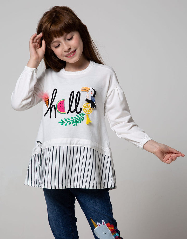 Aero Long Sleeve Midi DreShort Sleeve Hello Summer Tunic