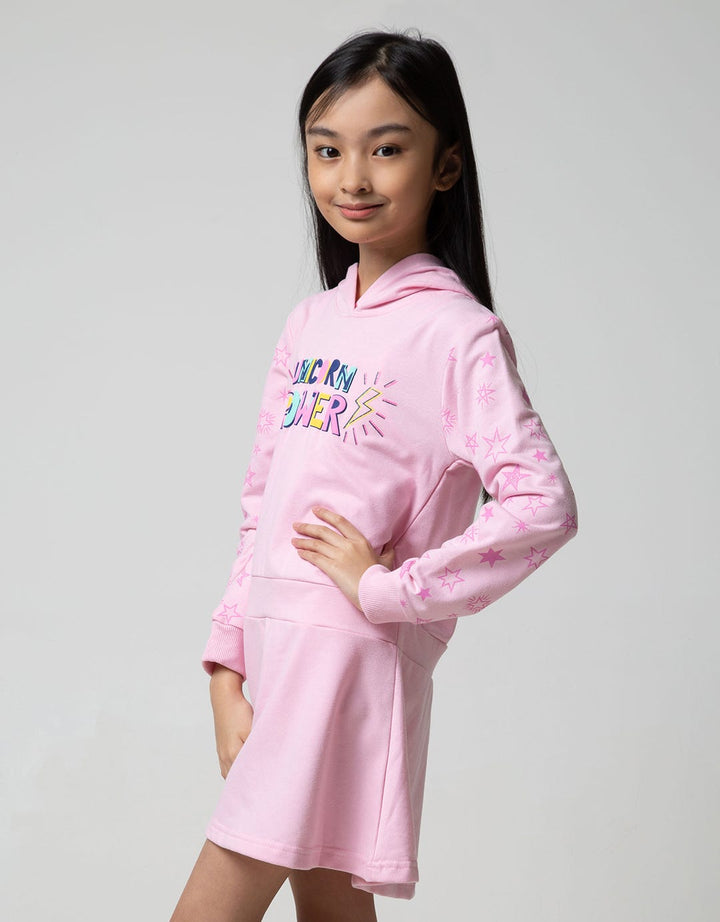 Aero Long Sleeve Midi Dres Unicorn Power