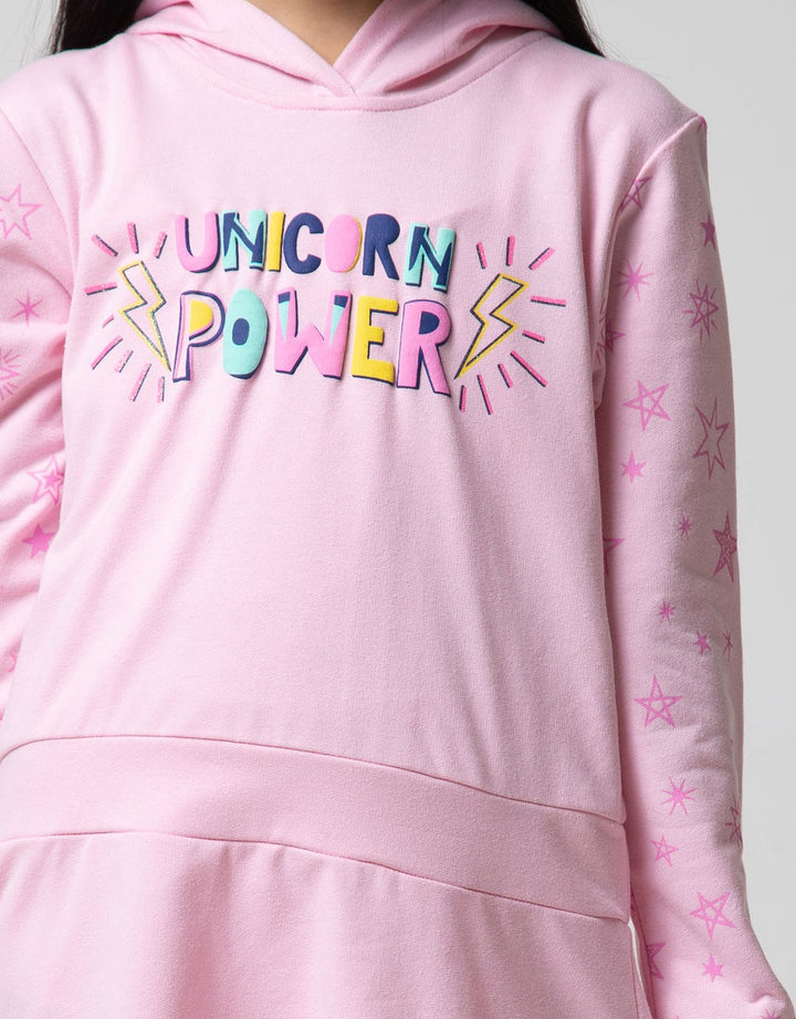 Aero Long Sleeve Midi Dres Unicorn Power
