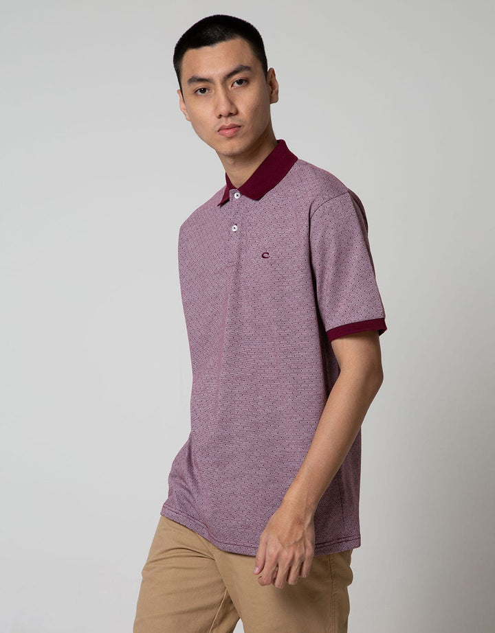 Cole Short Sleeve Polo Shirt Tex Dot