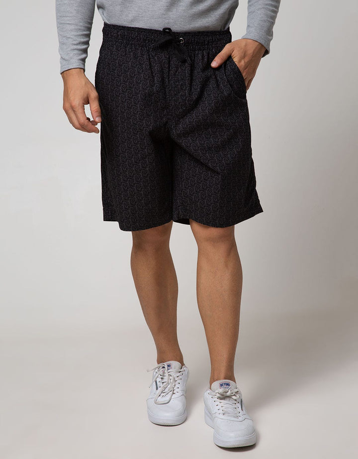 Cole Short Pants Woven Print Pull On Abstract