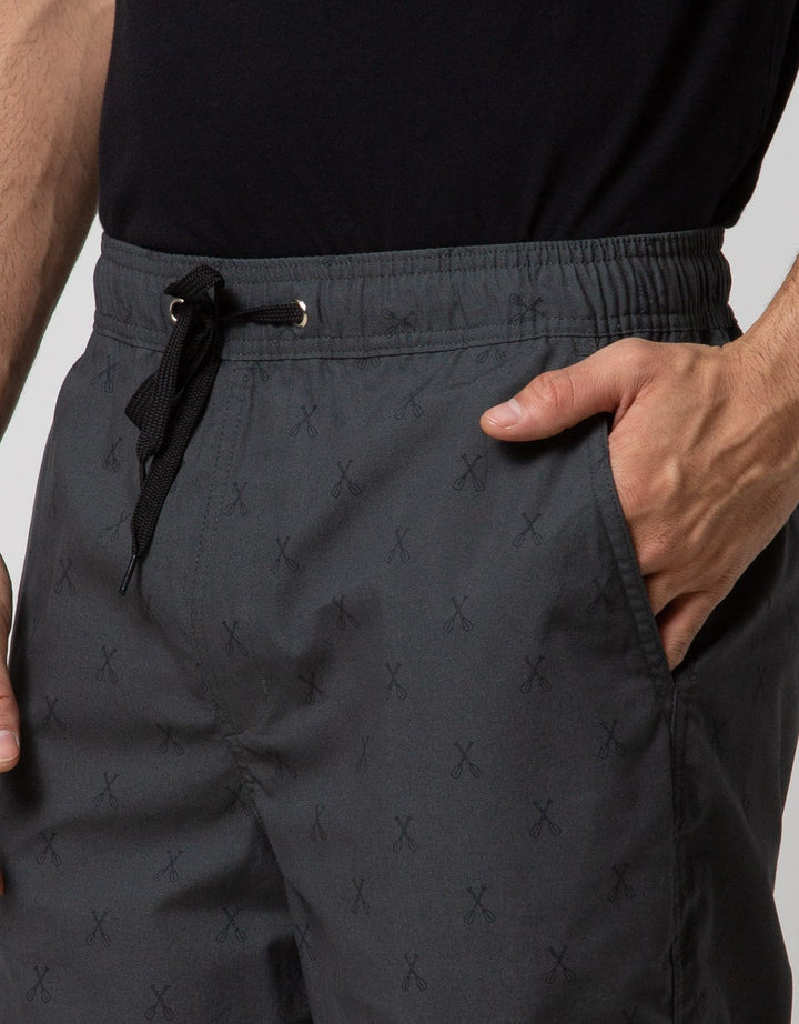 Cole Short Pants Woven Print Pull On Paddle