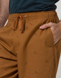 Cole Short Pants Woven Print Pull On Sail