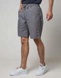 Cole Short Pants Woven Print Pull On Melange