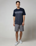 Cole Short Pants Woven Print Pull On Melange