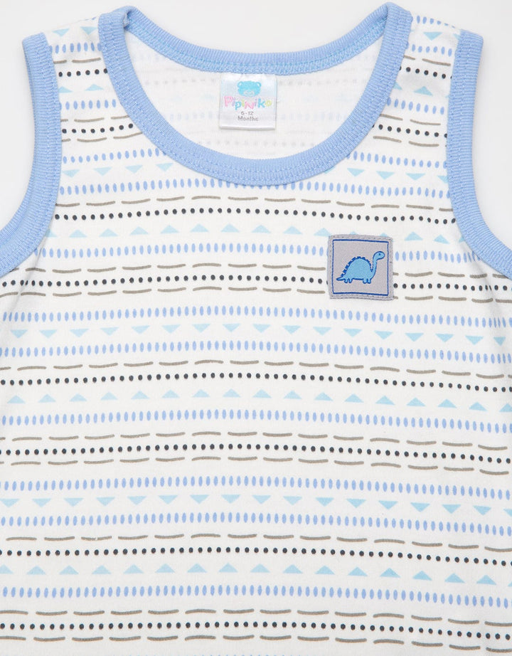 Pipiniko Short Sleeve Dino Print T-Shirt