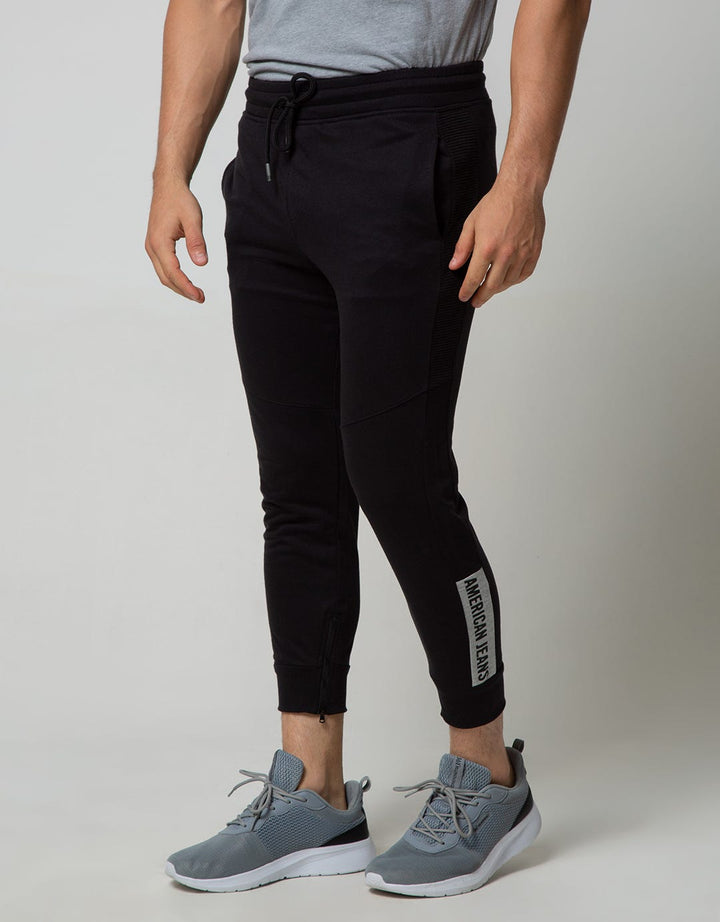 American Jeans Jogger Knit Terry Cut N Sewn Big Font