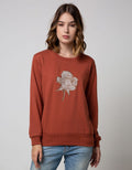 Nevada Long Sleeve SweaT-Shirt Flower Check