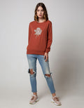 Nevada Long Sleeve SweaT-Shirt Flower Check