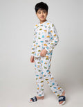 Kidz Too Top - Bottom Set Long Sleeve Sleep Dino Mozaic