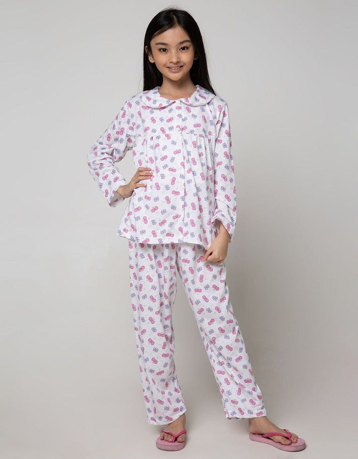 Kidz Too Top - Bottom Set Long Shirt Long Pants Butterfly Collar