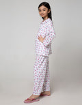 Kidz Too Top - Bottom Set Long Shirt Long Pants Butterfly Collar