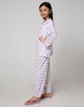 Kidz Too Top - Bottom Set Long Shirt Long Pants Butterfly Collar