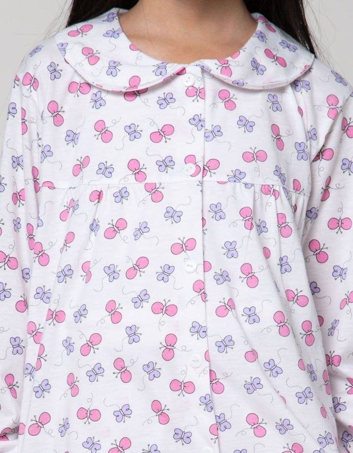 Kidz Too Top - Bottom Set Long Shirt Long Pants Butterfly Collar