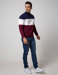 Details Long Sleeve SweaT-shirt Jumper R Neck Pocket