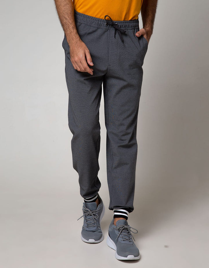 Details Long Pants Woven Tex With Rib At Bottom