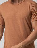 Details Short Sleeves T-Shirt Key Item R Neck Basic Texture