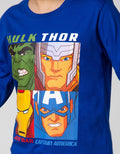 Marvel Avengers Setelan Lengan Panjang Print Face