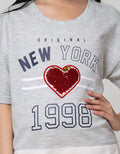 Nevada Kids Short Sleeve T-Shirt Nyc Love Sequin