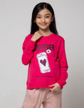 Nevada Kids Long Sleeve T-Shirt Top With Sequin Phone Whatever