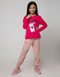 Nevada Kids Long Sleeve T-Shirt Top With Sequin Phone Whatever
