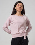 Details Long Sleeve T-Shirt Tee With Ribbon On Bottom Baets