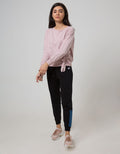 Details Long Sleeve T-Shirt Tee With Ribbon On Bottom Baets