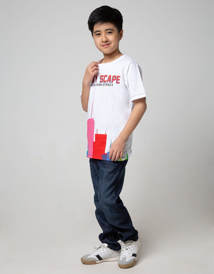 Nevada Kids Short Sleeve T-Shirt City Scape