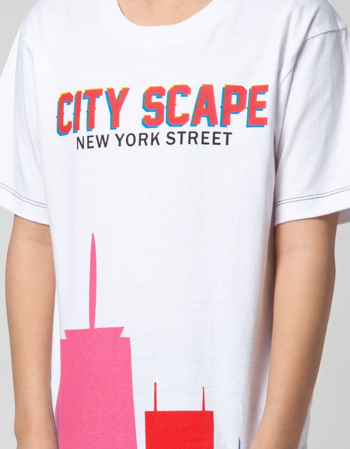 Nevada Kids Short Sleeve T-Shirt City Scape