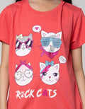 Aero Kids Short Sleeve T-Shirt Ki Top Rock Cats