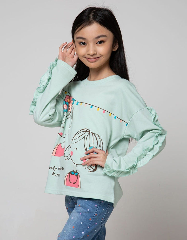 Aero Kids Long Sleeve T-Shirt Top Knit Dua Nonik Cute