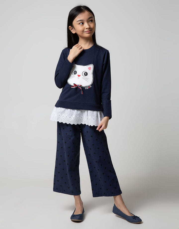 Aero Long Sleeve T-Shirt Cute Cat