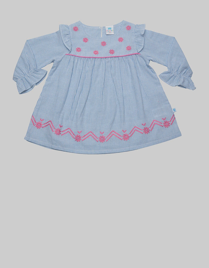 Pipiniko Long Sleeve Tunic Floral Stripe