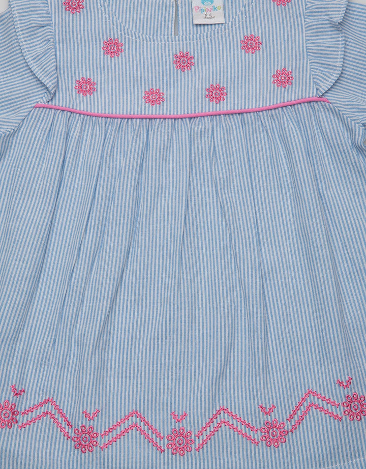 Pipiniko Long Sleeve Tunic Floral Stripe