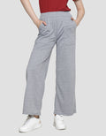 Nevada Terry Solid Wide Leg Relax Women's Long Pants