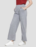 Nevada Terry Solid Wide Leg Relax Women's Long Pants